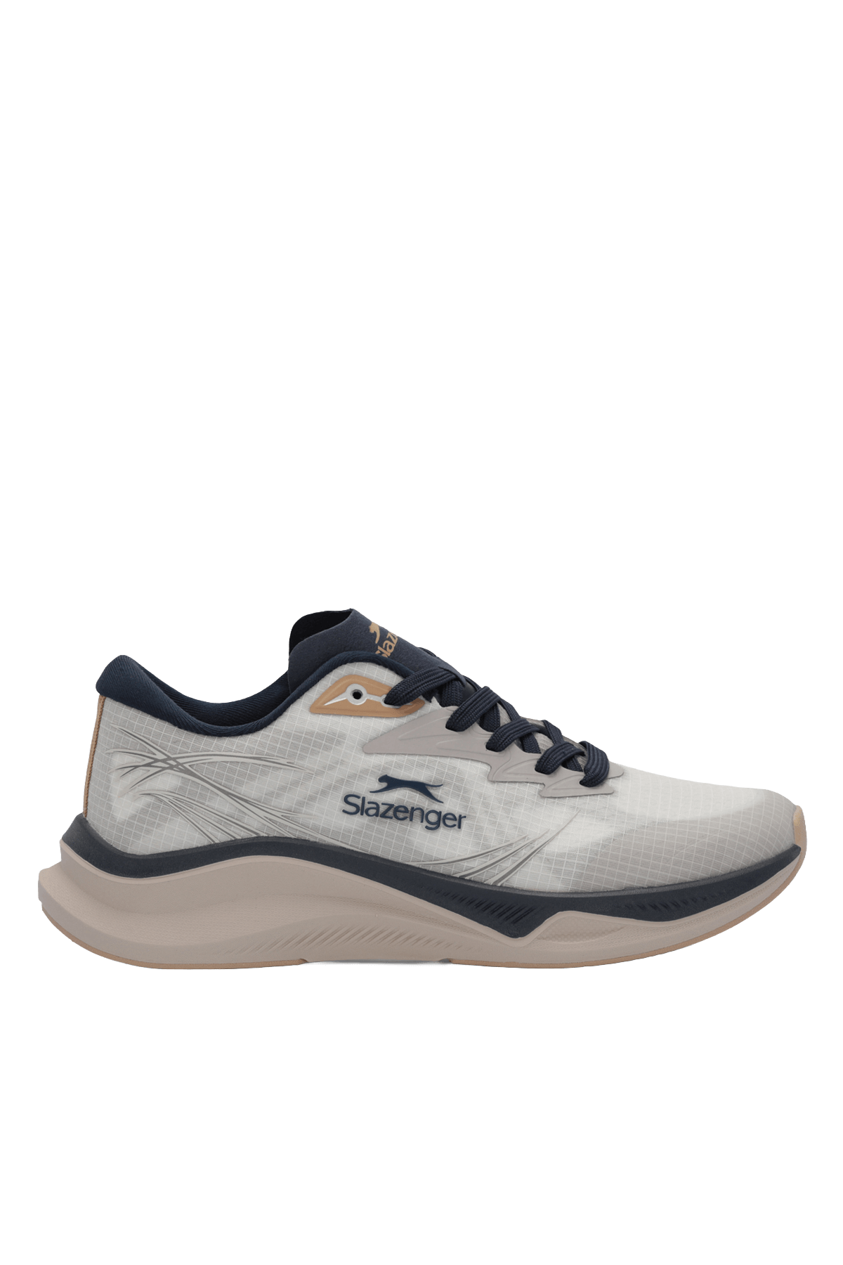 Slazenger Wilson sneakers in Grey / Navy — side view