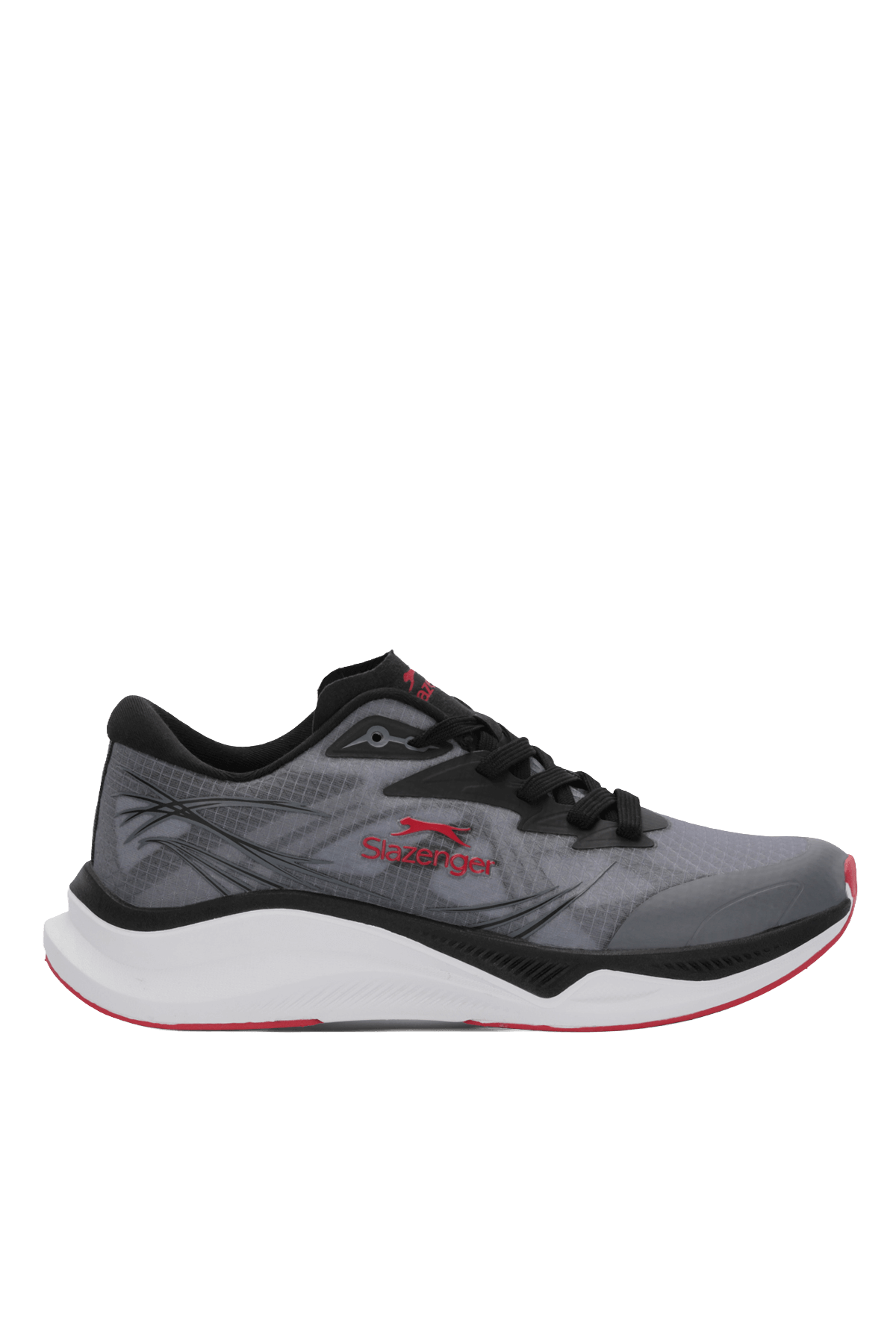 Slazenger Wilson sneakers in Grey / Black — side view